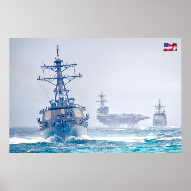 SEE-POWER - US-Marineschiffe Poster (Vorne)