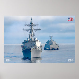 SEE-POWER - US-Marineschiffe Poster