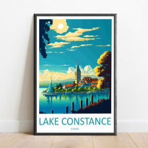 See-Reise-Druck-Wandkunst See Como Italien Wa Poster