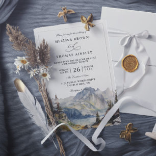 See Rustikale Elegante QR-Code-Hochzeit Einladung