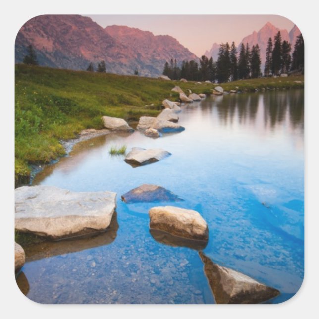 See Solitude Quadratischer Aufkleber (Vorderseite)