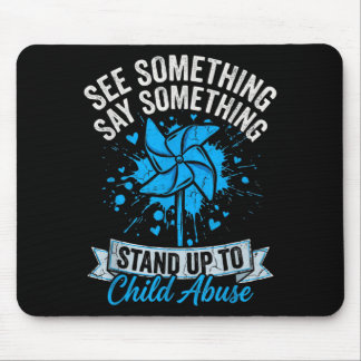 See Something Say Something Pinwheel Child Mousepad