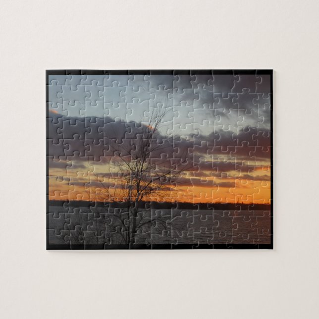 See-Sonnenuntergang-Puzzlespiel Puzzle (Horizontal)