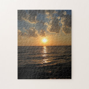 See-Sonnenuntergang-Puzzlespiel Puzzle