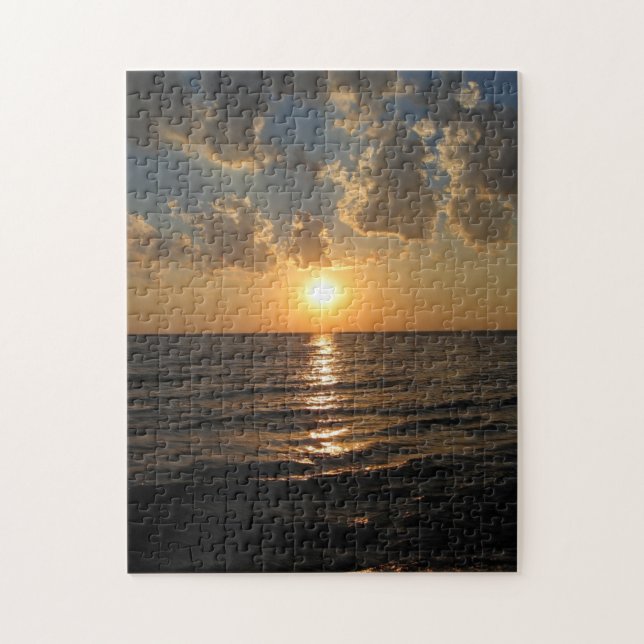 See-Sonnenuntergang-Puzzlespiel Puzzle (Vertikal)