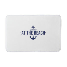 See-, stilvolle Badwolldecke Badematte