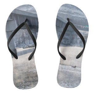 See Taneycomo Foggy Winter Angeln Flip Flops