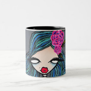 "See" Tasse, schwarz Zweifarbige Tasse