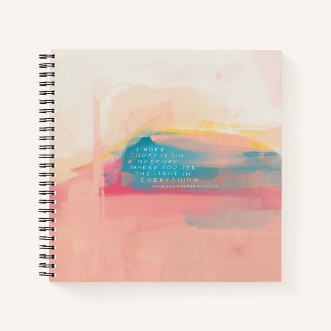 "See the Light in all" Notebook Notizbuch (Vorderseite)