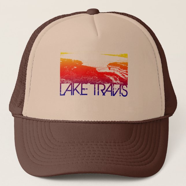 See Travis Skyline-Entwurf Truckerkappe (Vorderseite)