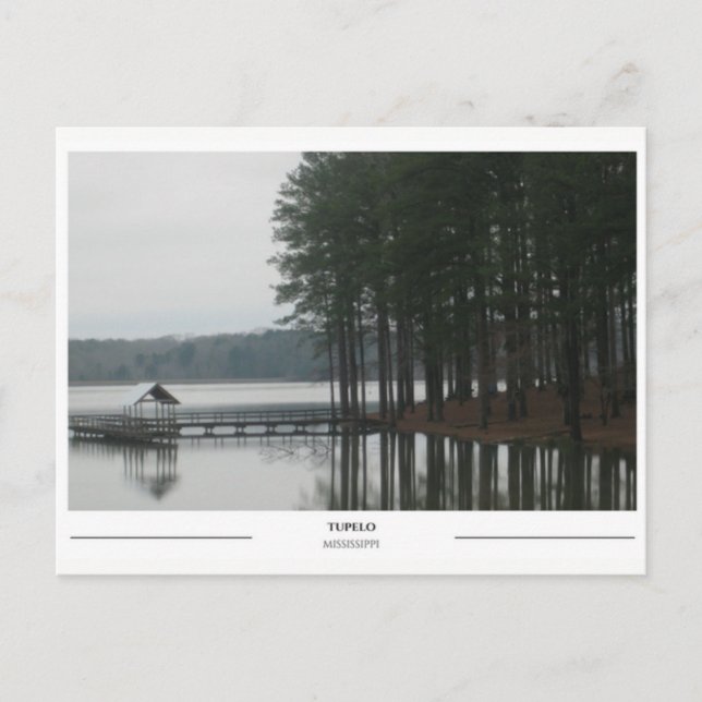 See Tupelo Mississippi Postkarte (Vorderseite)