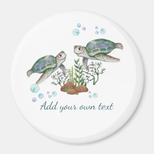 SEE TURTLES Personalisiert Magnet