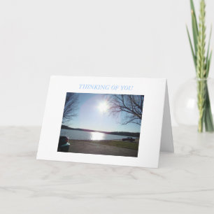 See u. sonniger blauer Himmel Karte