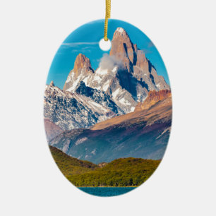 See und Anden-Berge, Patagonia - Argentinien Keramikornament
