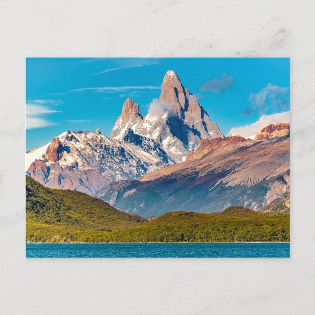 See und Anden, Patagonien - Argentinien Postkarte (Vorderseite)