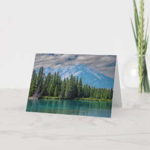 See und Berg in Banff, Kanada Karte