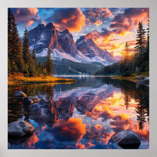 See und Berge Poster