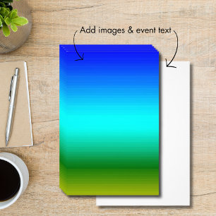 See und Himmel Blau und Grün Flyer