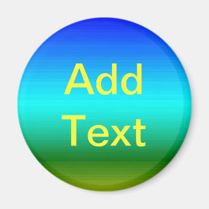 See und Himmel Blau und Grün Magnet