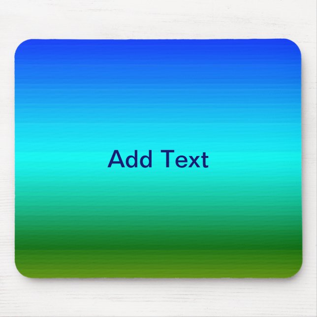 See und Himmel Blau und Grün Mousepad (Vorne)