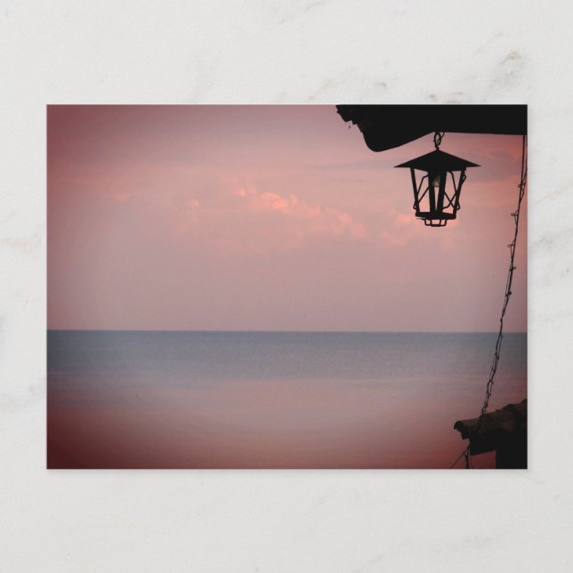 See und Laterne Postcard Postkarte (Vorderseite)