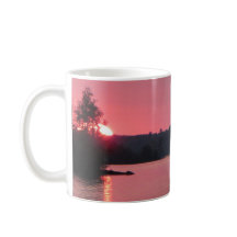 See-Vermilion Sonnenuntergang-Rosa-Rose Sun