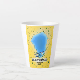 See von Galiläa Israel Kartenplakat Milchtasse