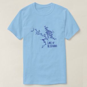 See von Ozarks Missouri Karte T-Shirt