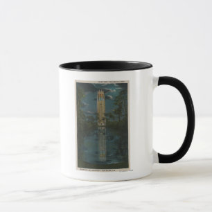 See Wales, FL - Ansicht von Mt. See u. Gesang Tasse