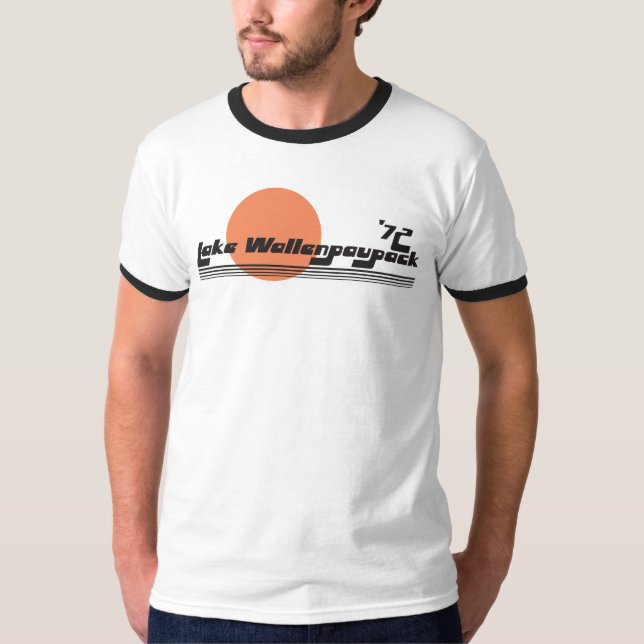 See Wallenpaupack Retro Wecker-T - Shirt (Vorderseite)