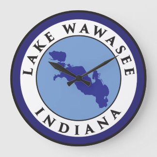 See Wawasee, Indiana Große Wanduhr