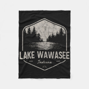 See Wawasee Indiana Outdoors Vintage Fleecedecke