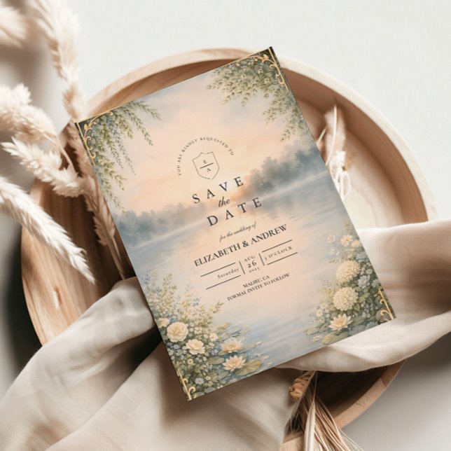See-Wildblumen-Wald-Romantik-Hochzeit Save The Date (Von Creator hochgeladen)