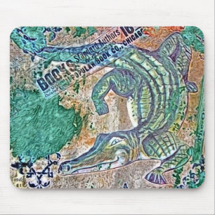 See Ya Later Gator, After Awhile Croc Mixed Media Mousepad