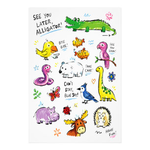 See You Later Alligator – Süße Abschiedspun-Wortsp Fotodruck