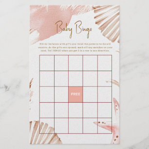 See You Soon Baby Shower Bingo Spiel Flyer