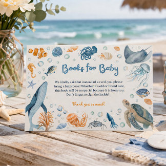 See You Soon Küsten-Baby Shower Buchanfrage Begleitkarte
