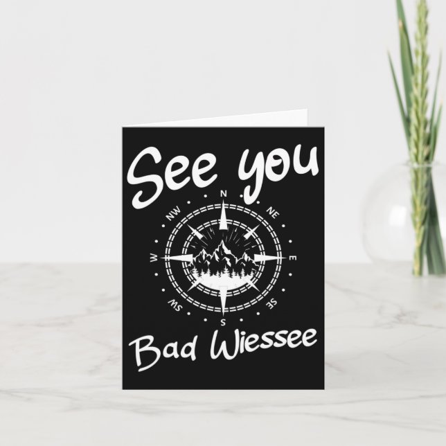 See You Wandern Bad Wiessee Deutschland Urlaub Ski Karte (Vorderseite)