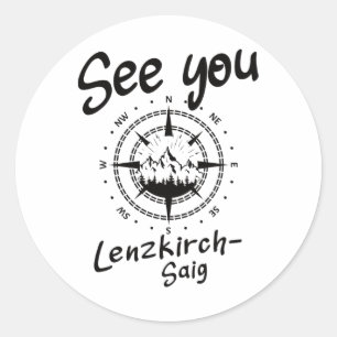 See You Wandern Lenzkirch-saig Deutschland Vacatio Runder Aufkleber