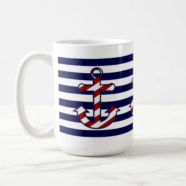 Seeanker-Kaffee-Tasse Kaffeetasse (Links)