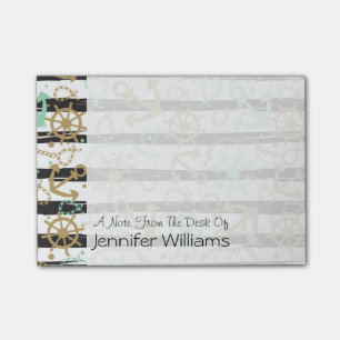 Seeanker-Muster   addieren Ihren Namen Post-it Klebezettel