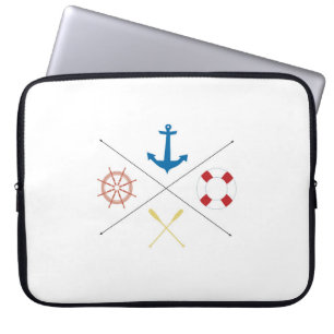 Seeanker-Segel-Segelboot 15" Laptop-Kasten Laptopschutzhülle