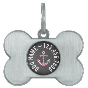 Seeanker-Tafel-Pink-Tupfen Tiermarke