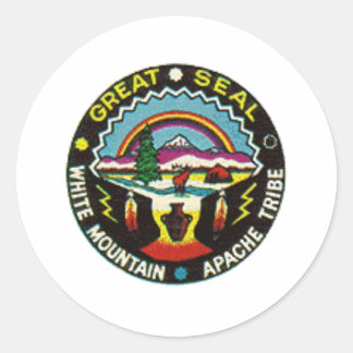 Seeapache-Siegel Runder Aufkleber