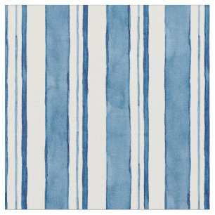 SeeAquarell-handgemaltes gestreiftes Muster Stoff