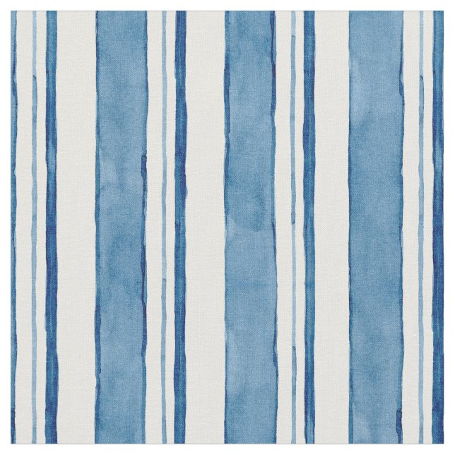 SeeAquarell-handgemaltes gestreiftes Muster Stoff (Nahaufnahme)