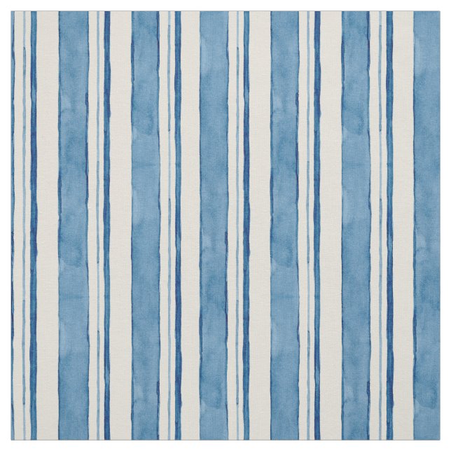 SeeAquarell-handgemaltes gestreiftes Muster Stoff (Muster)