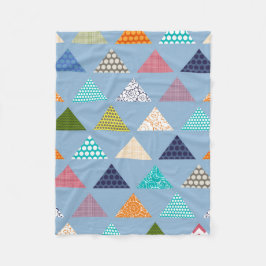 Seebad-Dreieck blau Fleecedecke