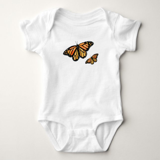 Seebarnschmetterling Wildlife Baby Bodysuit Baby Strampler (Vorderseite)