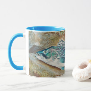 Seebarsch von S.A. Kilbourne, Vintage Fisch Tasse
